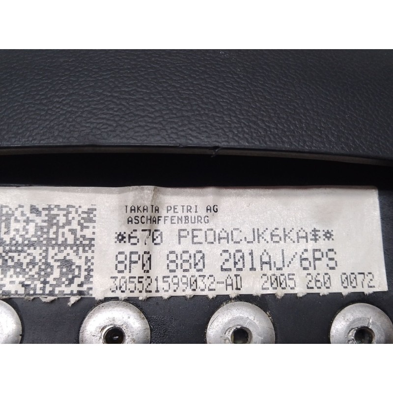 Recambio de airbag volante para audi a3 (8p) 2.0 tdi referencia OEM IAM 8P0880201AJ6PS 20052600072 305521599032AD