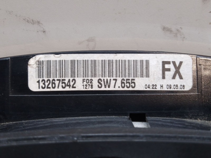 Recambio de cuadro instrumentos para opel zafira b 1.6 16v referencia OEM IAM   