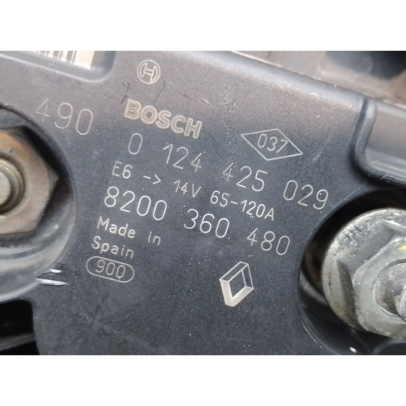 Recambio de alternador para renault modus 1.5 dci diesel referencia OEM IAM 0124425029 0124425029 8200360480