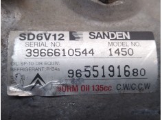 Recambio de compresor aire acondicionado para citroën c2 audace referencia OEM IAM 9655191680 SD6V12 3966610544