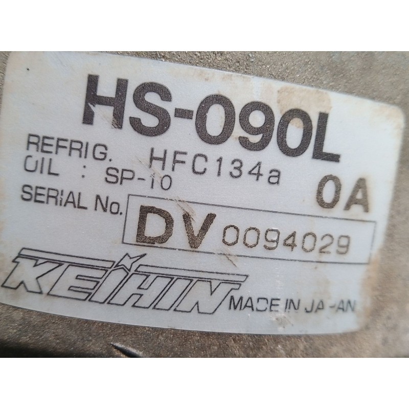 Recambio de compresor aire acondicionado para honda cr-v (rd1/3) 2.0 16v cat referencia OEM IAM HS090L HFC134A DV0094029