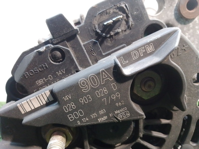 Recambio de alternador para volkswagen new beetle (9c1/1c1) 2.0 referencia OEM IAM 028903028D 028903028D 0124325003