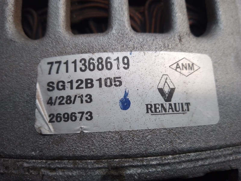 Recambio de alternador para renault megane ii berlina 5p 1.5 dci diesel referencia OEM IAM 7711368619 269673 SG12B105