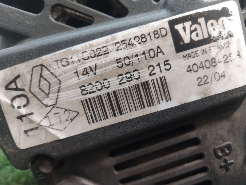 Recambio de alternador para renault scenic ii authentique referencia OEM IAM 8200290215 8200290215 TG11C0222542818D