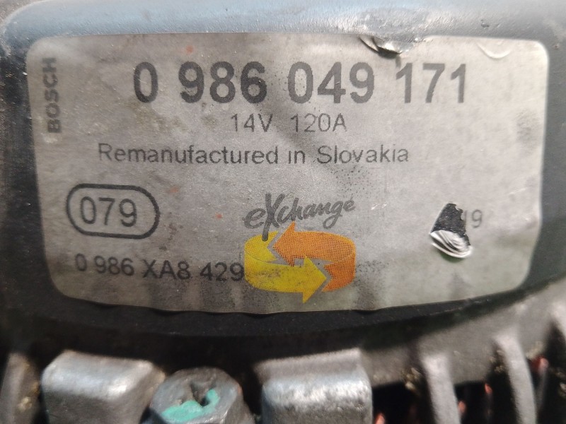 Recambio de alternador para ford focus c-max (cap) connection referencia OEM IAM 0986049171 0986049171 0986XA8429