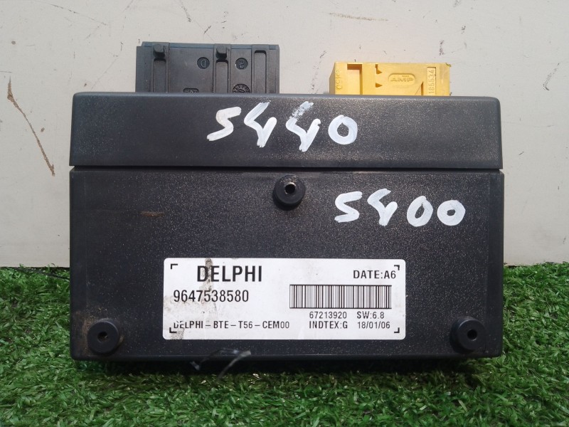 Recambio de modulo electronico para peugeot 307 cc (3b) 2.0 hdi 135 referencia OEM IAM 9647538580 9647538580 67213920