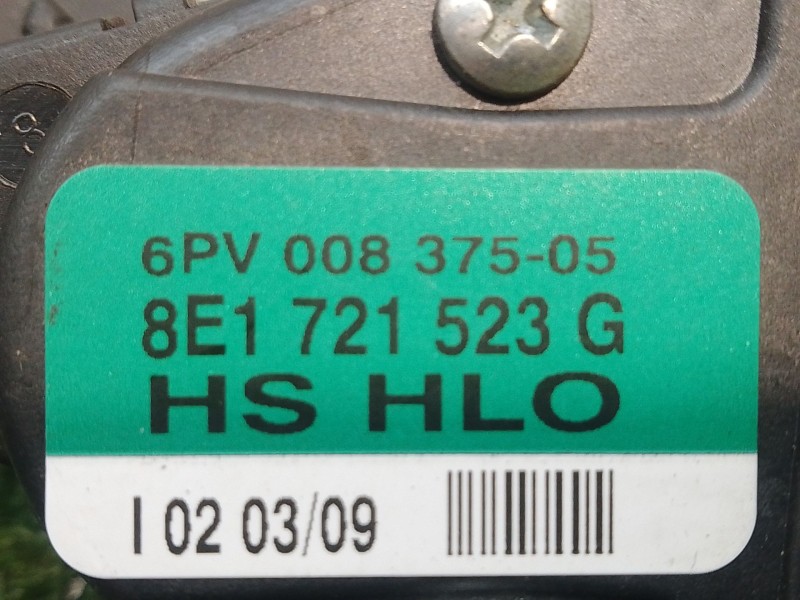 Recambio de pedal acelerador para seat exeo st (3r5) 2.0 tdi referencia OEM IAM 8E1721523G HSHLO 6PV00837505