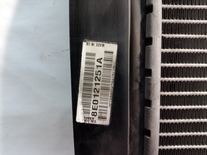 Recambio de radiador agua para audi a4 berlina (8e) 2.0 tdi 16v (103kw) referencia OEM IAM 8E0121251A 8E0121251A 8E0121251