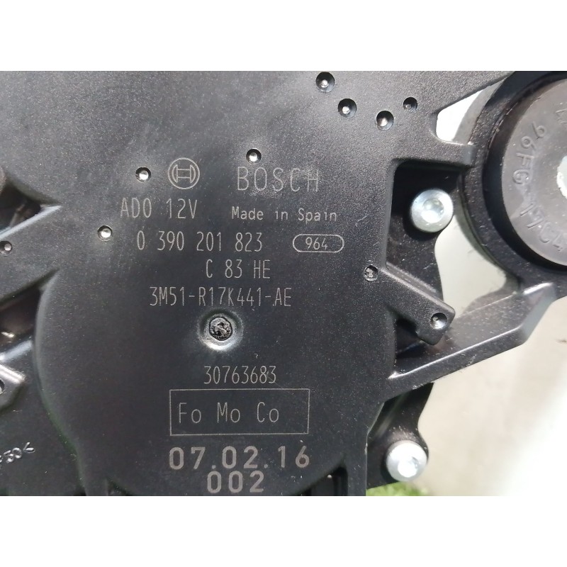 Recambio de motor limpia trasero para ford s-max (wa6) 2.0 tdci referencia OEM IAM 0390201823 30763683 3M51R17K441AE