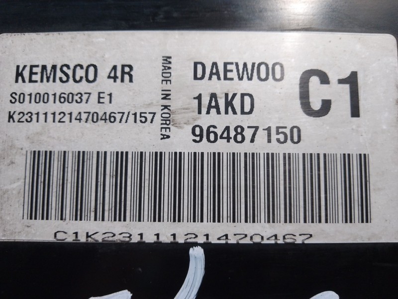 Recambio de centralita motor uce para daewoo tacuma (u100) 1.6 referencia OEM IAM 96487150 S010016037E1 1AKD