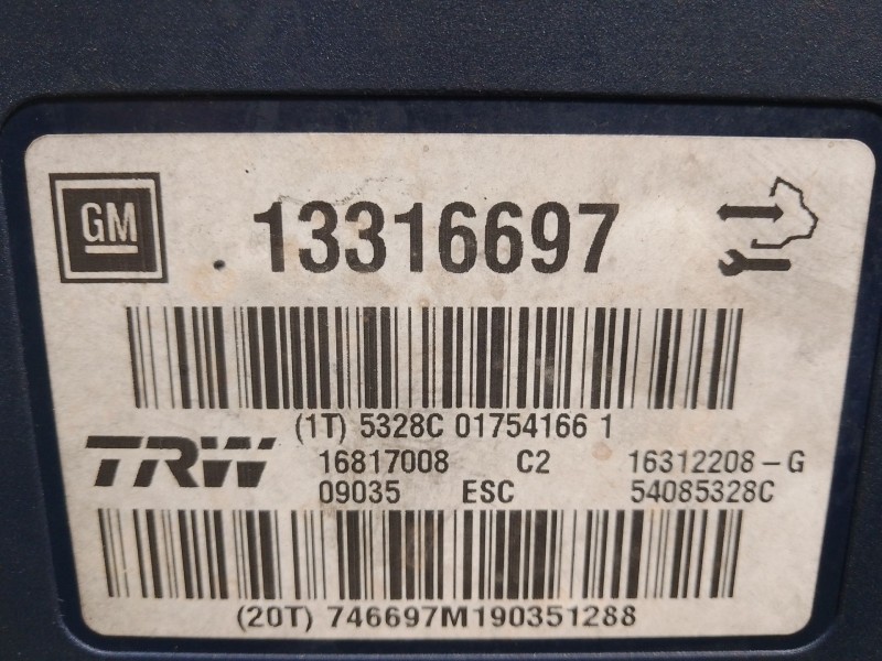 Recambio de abs para opel insignia a sedán (g09) 2.0 cdti (69) referencia OEM IAM 14177461110 16312208G 5328C017541661