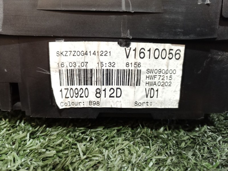 Recambio de cuadro instrumentos para skoda octavia combi (1z5) elegance referencia OEM IAM 1Z0920812D SW090000 A2C53142836