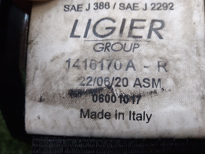 Recambio de cinturon seguridad delantero derecho para ligier js60 js referencia OEM IAM 1416170A-R 1416170A-R 0716861