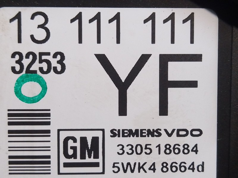 Recambio de centralita cierre para opel tigra twintop (x04) 1.3 cdti (r97) referencia OEM IAM 330518684 13111111YF 5WK48664D