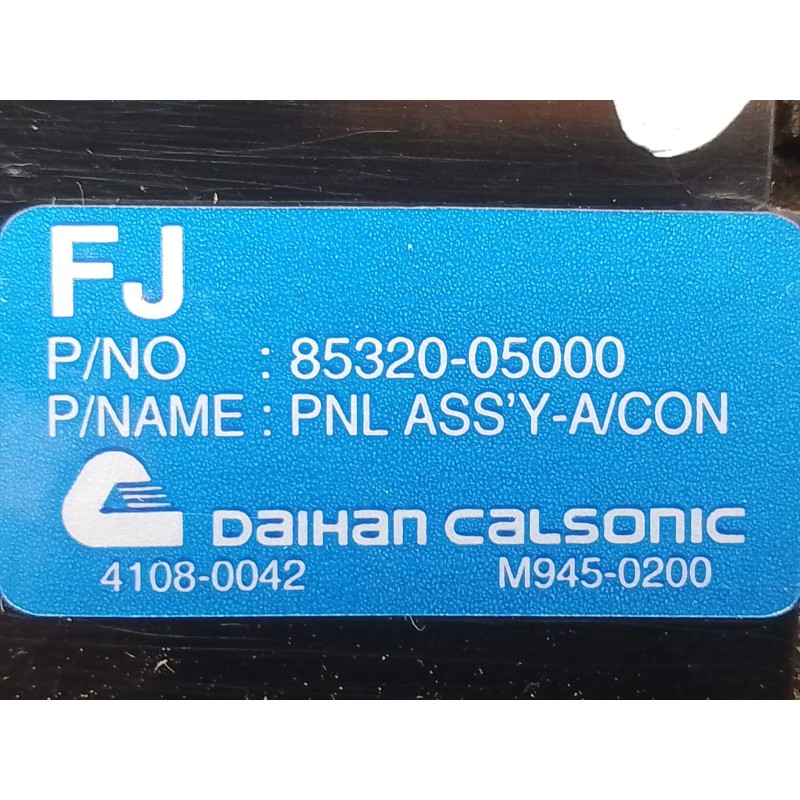Recambio de mando calefaccion / aire acondicionado para ssangyong musso (fj) 2.9 d referencia OEM IAM 8532005000 M9450200 410800
