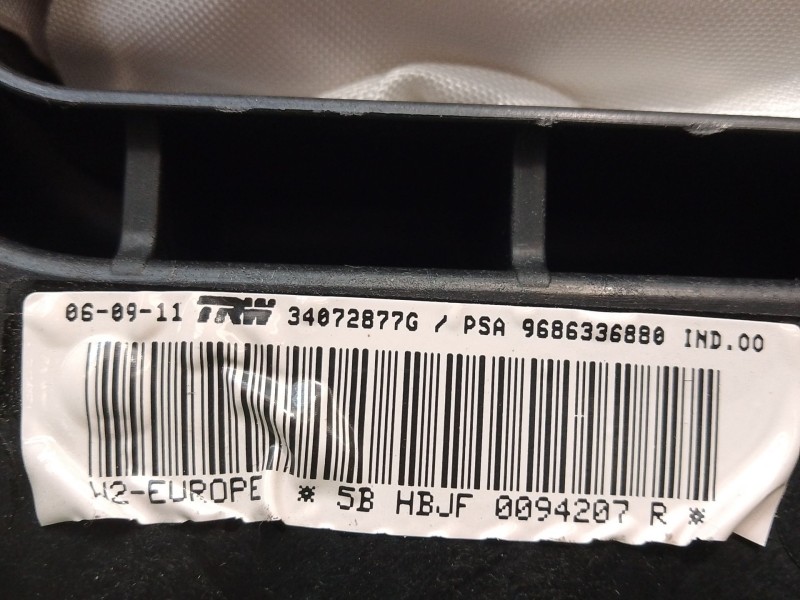 Recambio de airbag delantero derecho para peugeot 508 i (8d_) 2.0 hdi referencia OEM IAM 9686336880 34110689B 34072877G