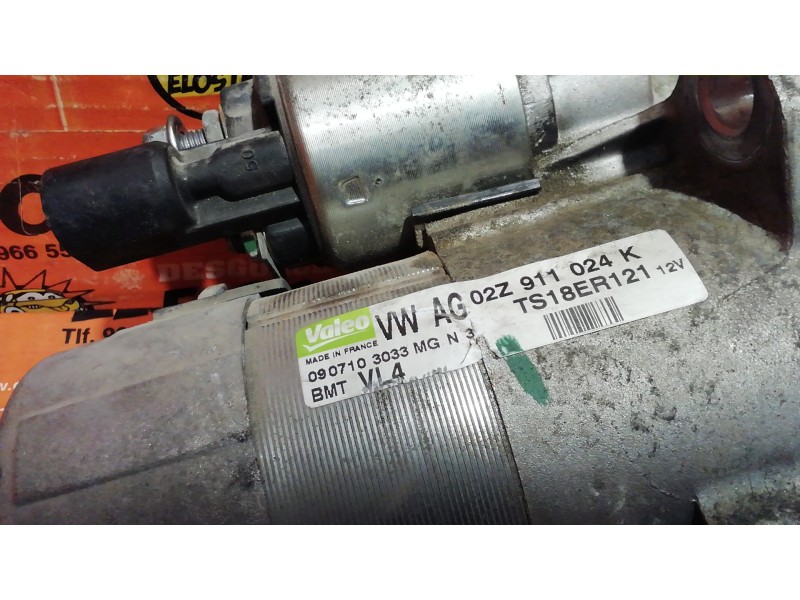 Recambio de motor arranque para citroën ax referencia OEM IAM 02Z911024K 0907103033MG TS18ER121