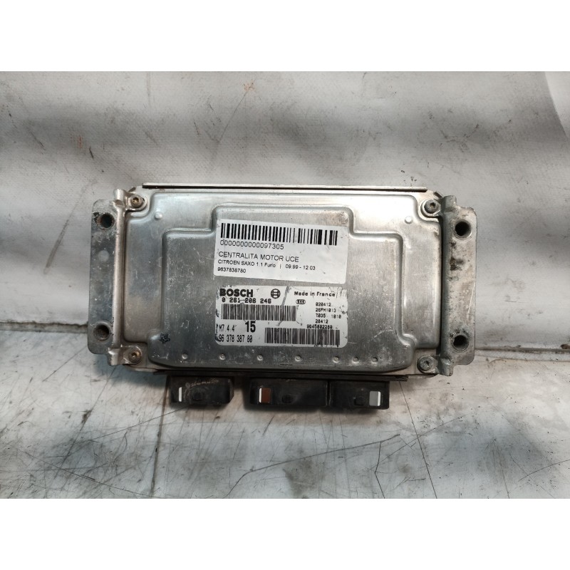 Recambio de centralita motor uce para citroën saxo 1.1 furio referencia OEM IAM 9637838780 0261206246 1115219