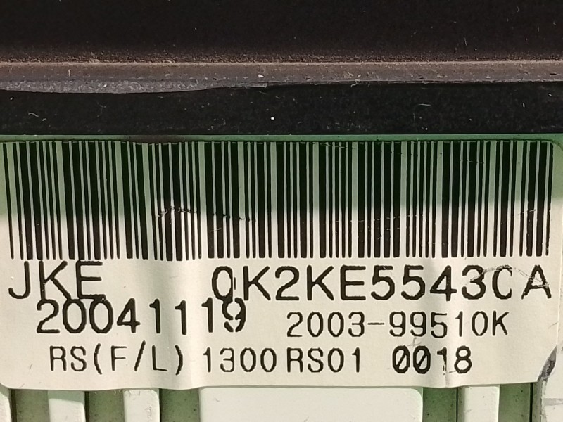Recambio de cuadro instrumentos para kia carens referencia OEM IAM 0K2KE55430A 1300RS010018 JKE