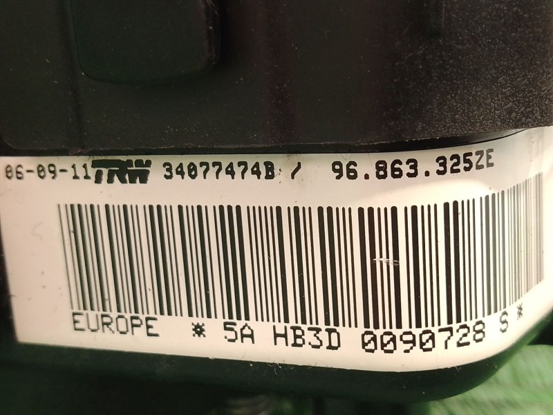 Recambio de airbag volante para peugeot 508 i (8d_) 2.0 hdi referencia OEM IAM 34077474B 5AHB3D0090728S 96863325ZE