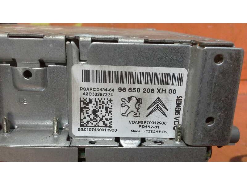 Recambio de sistema audio / radio cd para peugeot 308 confort referencia OEM IAM 96650206XH00 96650206XH00 96650206XH00
