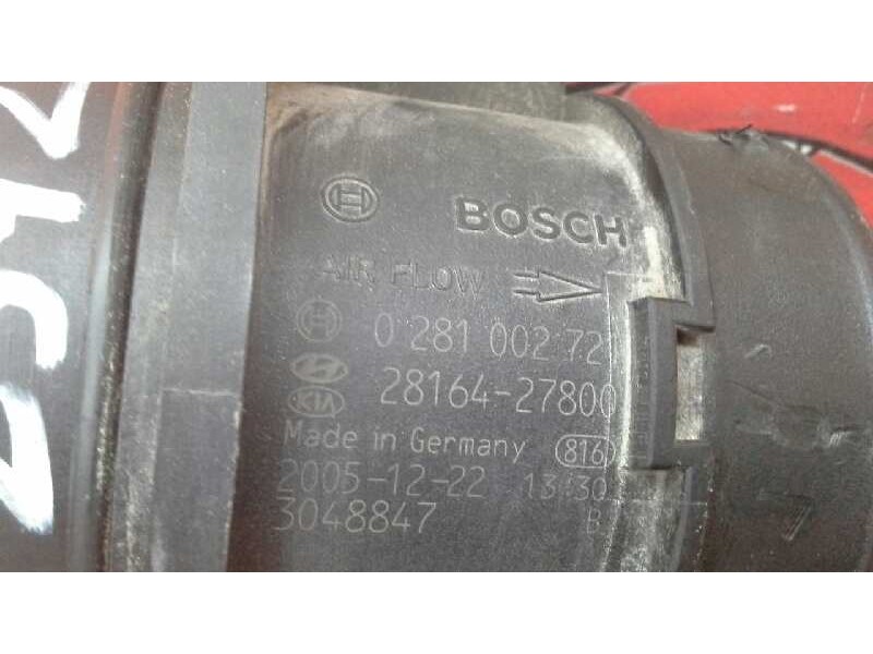 Recambio de caudalimetro para kia carnival 2.9 crdi vgt ex referencia OEM IAM 2816427800  