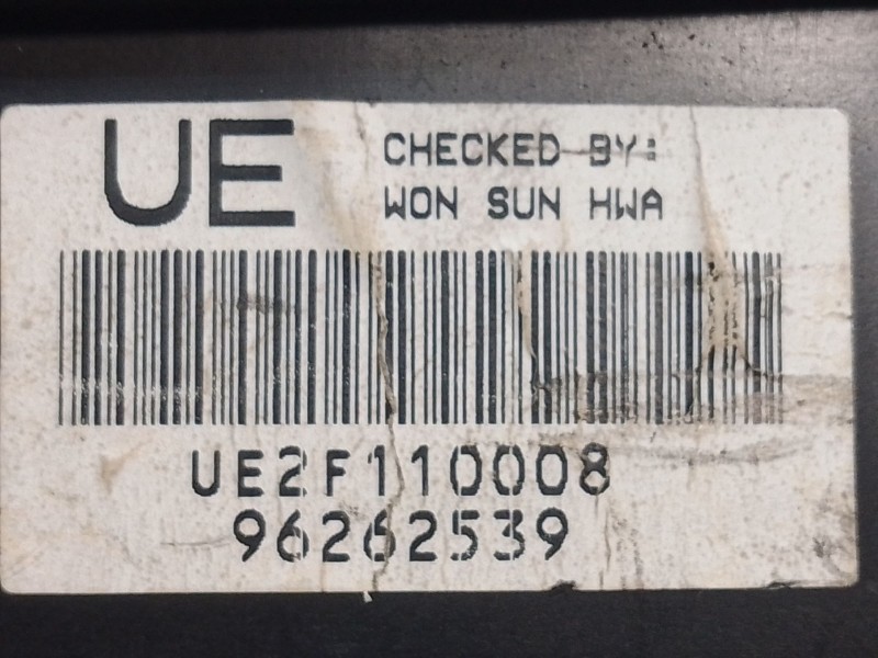 Recambio de cuadro instrumentos para daewoo tacuma (u100) 1.6 referencia OEM IAM 96262539 96262539 UE2F110008