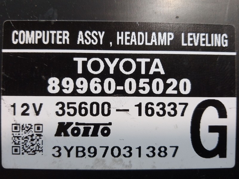 Recambio de modulo electronico para toyota avensis (_t25_) 2.2 d-4d (adt251_) referencia OEM IAM 8996005020 3YB97031387 35600163