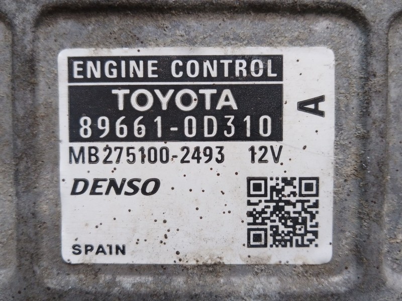 Recambio de centralita motor uce para toyota yaris (_p1_) 1.5 (ncp13_) referencia OEM IAM 896610D310 896610D310 MB2751002493