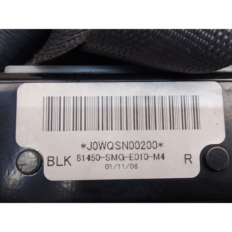 Recambio de cinturon seguridad delantero derecho para honda civic viii hatchback (fn, fk) 2.2 ctdi (fk3) referencia OEM IAM 501T