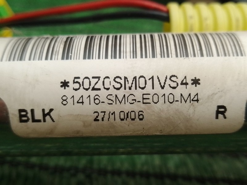 Recambio de cinturon seguridad delantero derecho para honda civic viii hatchback (fn, fk) 2.2 ctdi (fk3) referencia OEM IAM 501T