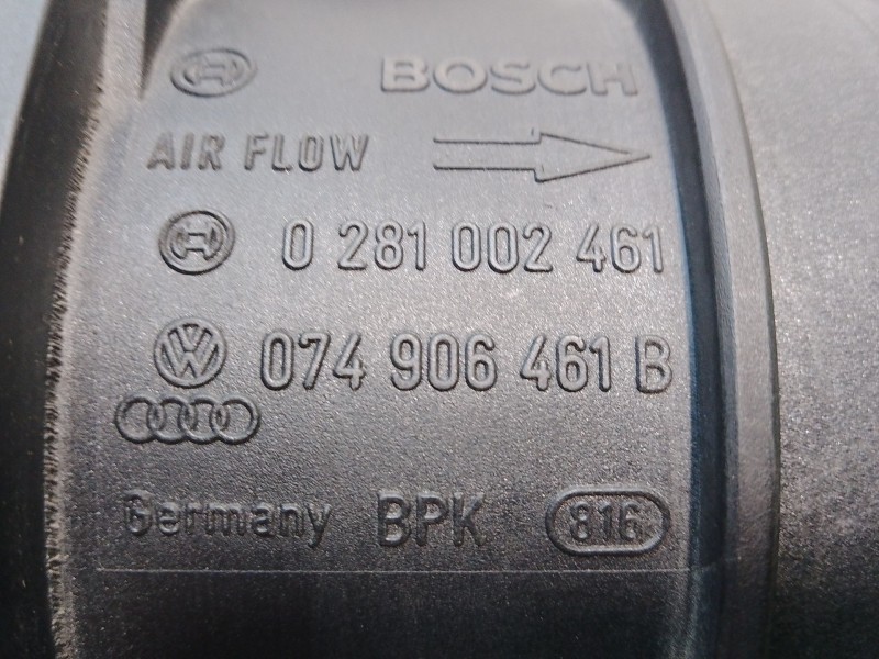 Recambio de caudalimetro para volkswagen passat b6 (3c2) 2.0 tdi referencia OEM IAM 0281002461 0281002461 074906461B