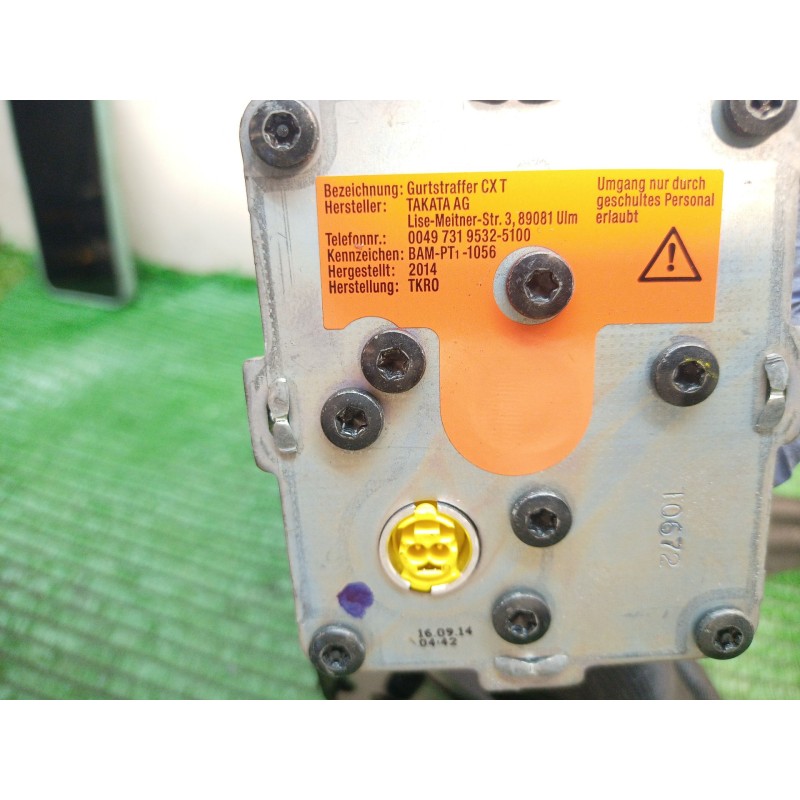 Recambio de cinturon seguridad delantero para volkswagen touareg (7p6) v6 tdi bluemotion premium referencia OEM IAM   