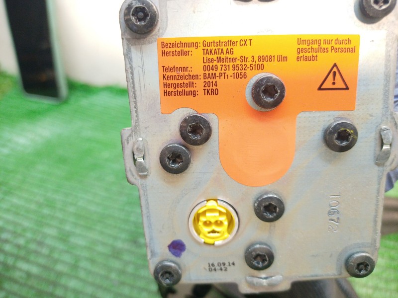 Recambio de cinturon seguridad delantero para volkswagen touareg (7p6) v6 tdi bluemotion premium referencia OEM IAM   