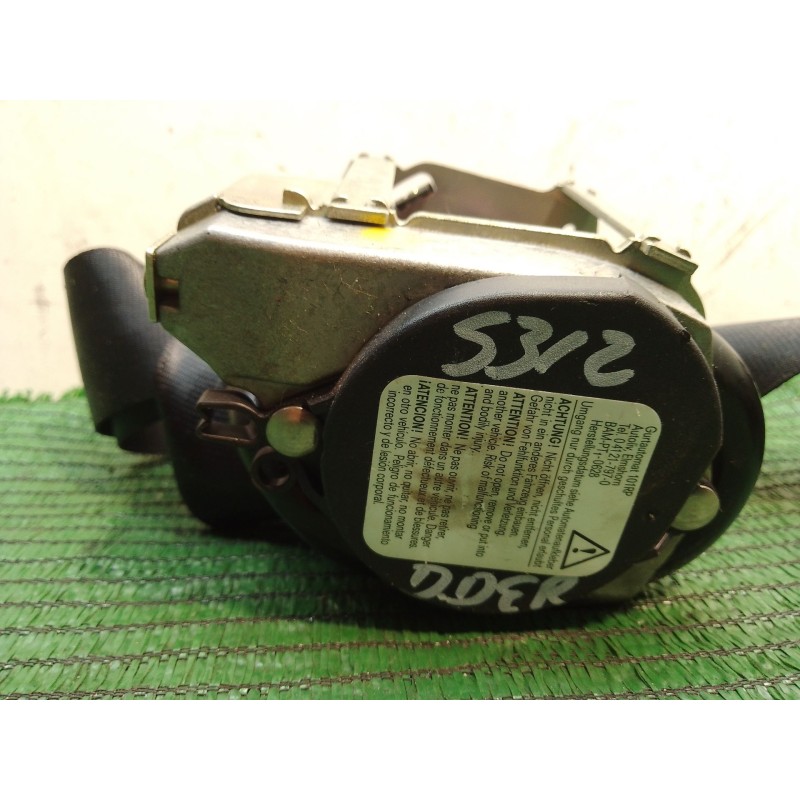 Recambio de cinturon seguridad delantero derecho para volkswagen golf plus (5m1) bluemotion edition referencia OEM IAM 604990300