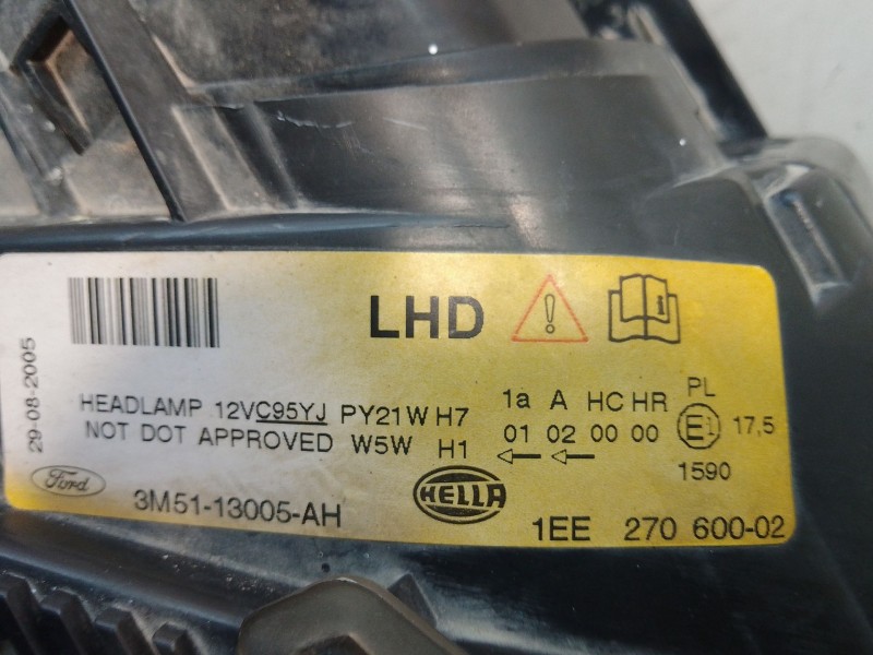 Recambio de faro derecho para ford focus c-max (cap) 1.8 tdci turbodiesel cat referencia OEM IAM   