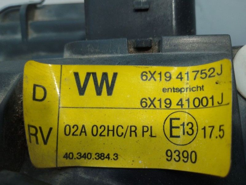 Recambio de faro derecho para volkswagen lupo (6x1/6e1) 1.0 referencia OEM IAM 40340748DX 6X1941001J 6X1941752J