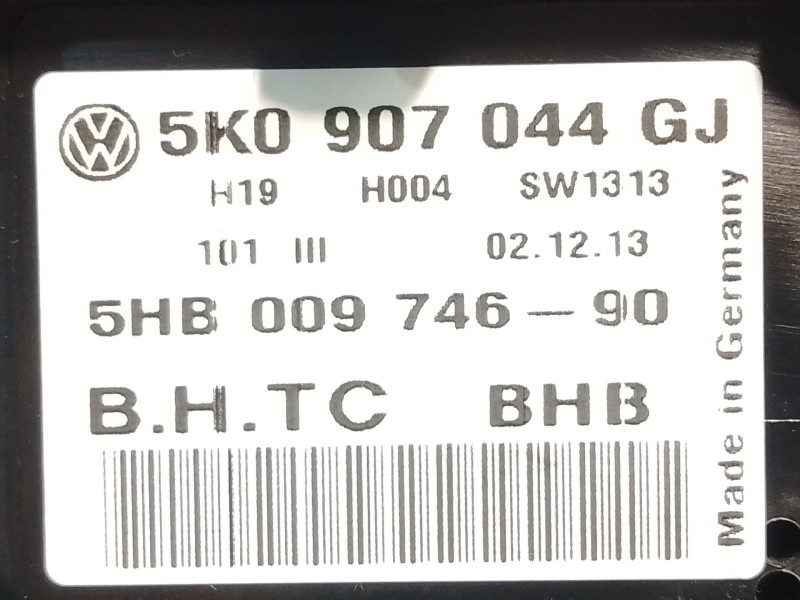 Recambio de mando climatizador para volkswagen tiguan (5n_) 2.0 tdi referencia OEM IAM 5K0907044GJ H19H004SW1313 5HB00974690