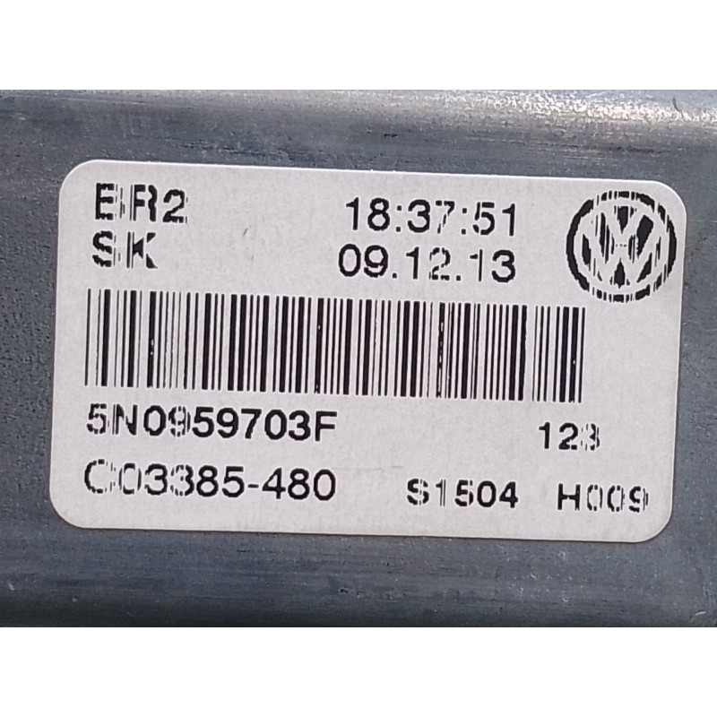 Recambio de motor elevalunas trasero izquierdo para volkswagen tiguan (5n_) 2.0 tdi referencia OEM IAM 5N0959703F S1504H009 C033