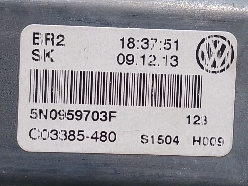 Recambio de motor elevalunas trasero izquierdo para volkswagen tiguan (5n_) 2.0 tdi referencia OEM IAM 5N0959703F S1504H009 C033