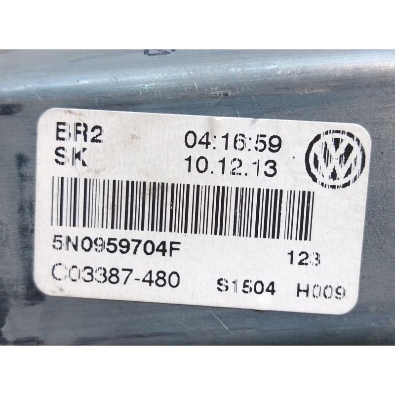 Recambio de motor elevalunas trasero derecho para volkswagen tiguan (5n_) 2.0 tdi referencia OEM IAM 5N0959704F C03387480 942703