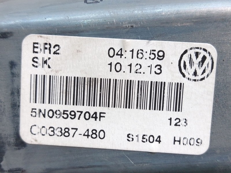 Recambio de motor elevalunas trasero derecho para volkswagen tiguan (5n_) 2.0 tdi referencia OEM IAM 5N0959704F C03387480 942703