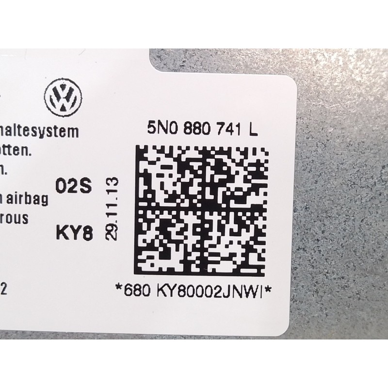 Recambio de airbag cortina delantero izquierdo para volkswagen tiguan (5n_) 2.0 tdi referencia OEM IAM 5N0880741L 5N0880741L KY8