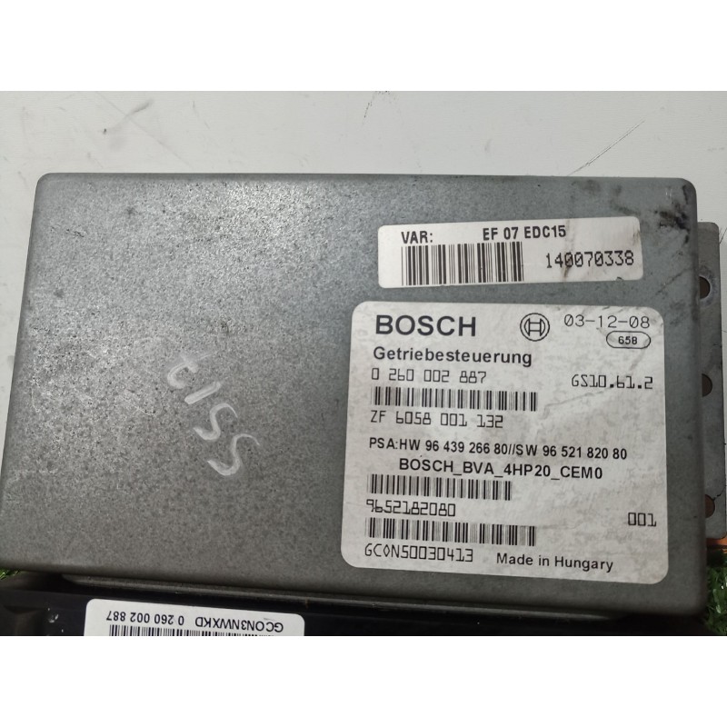 Recambio de centralita cambio automatico para citroën c5 i (dc_) 2.0 hdi (dcrhzb, dcrhze) referencia OEM IAM   