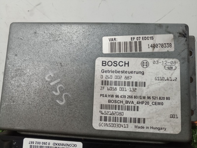 Recambio de centralita cambio automatico para citroën c5 i (dc_) 2.0 hdi (dcrhzb, dcrhze) referencia OEM IAM   