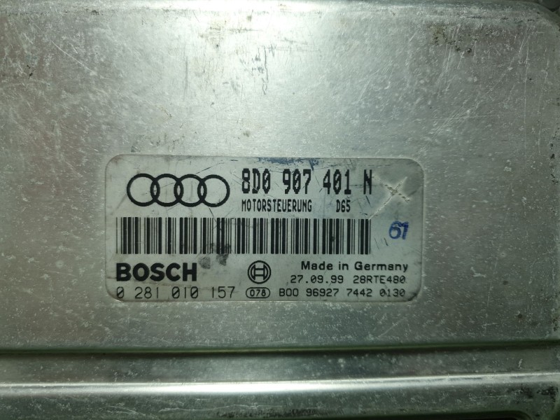 Recambio de centralita motor uce para audi a4 avant (8e) 2.5 v6 24v tdi referencia OEM IAM   