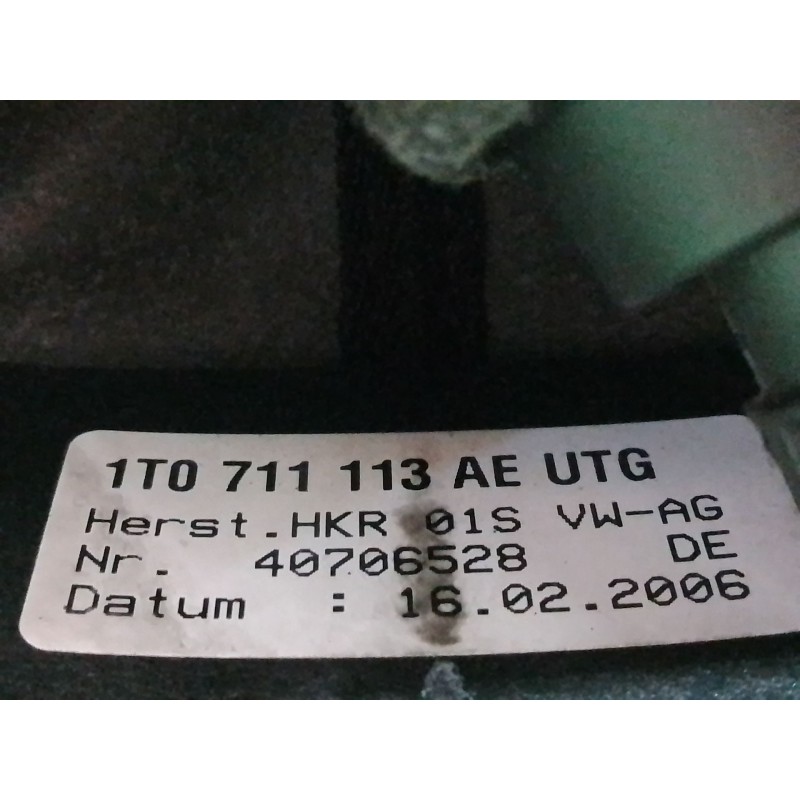 Recambio de pomo palanca cambio para volkswagen touran (1t1, 1t2) 2.0 tdi 16v referencia OEM IAM 1T0711456 1T0711113AEUTG 407065