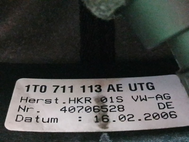 Recambio de pomo palanca cambio para volkswagen touran (1t1, 1t2) 2.0 tdi 16v referencia OEM IAM 1T0711456 1T0711113AEUTG 407065
