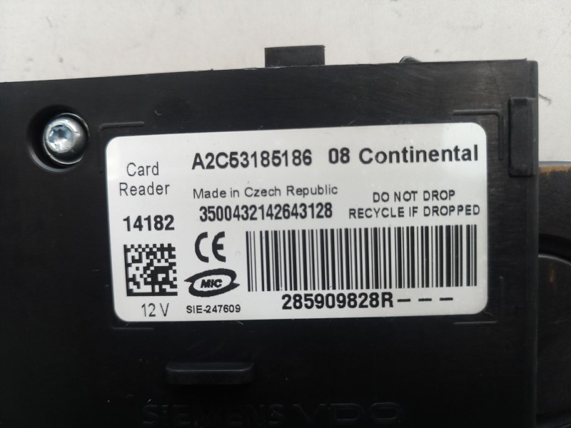 Recambio de conmutador de arranque para renault zoe 2014 referencia OEM IAM 285909828R 285909828R 285909828R
