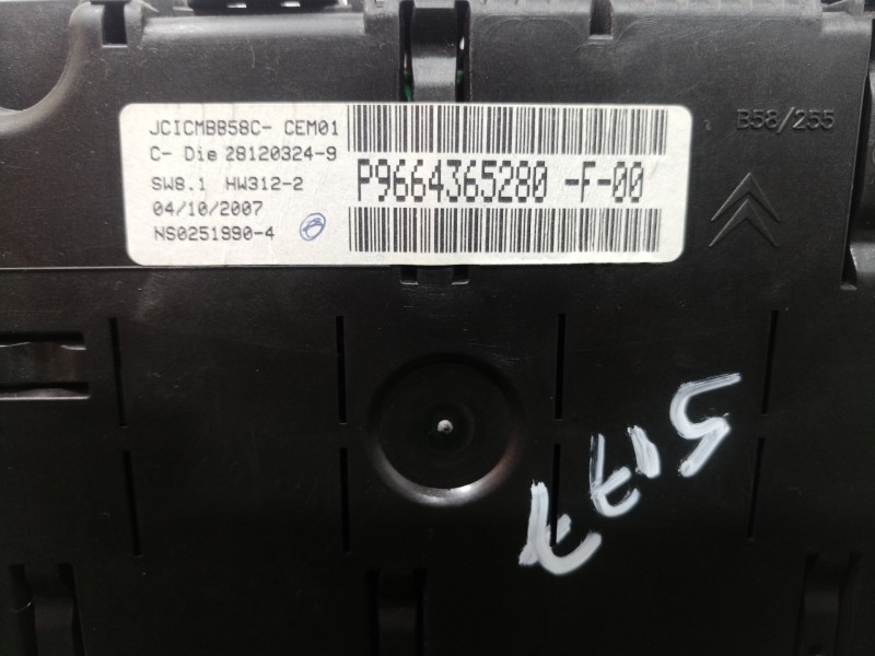 Recambio de cuadro instrumentos para citroën c4 picasso business class referencia OEM IAM 9664365280 9664365280 281129745